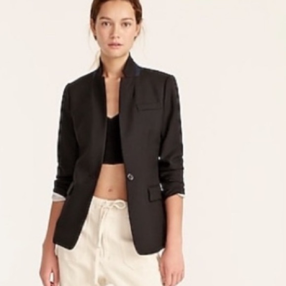 J. Crew Black Wool Regent Blazer NWT